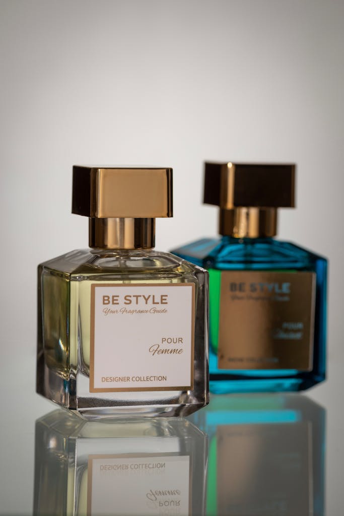 Sophisticated Be Style perfume bottles featuring sleek design and luxury appeal.